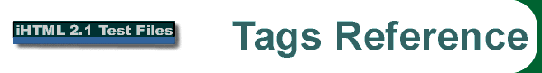 Tags Reference